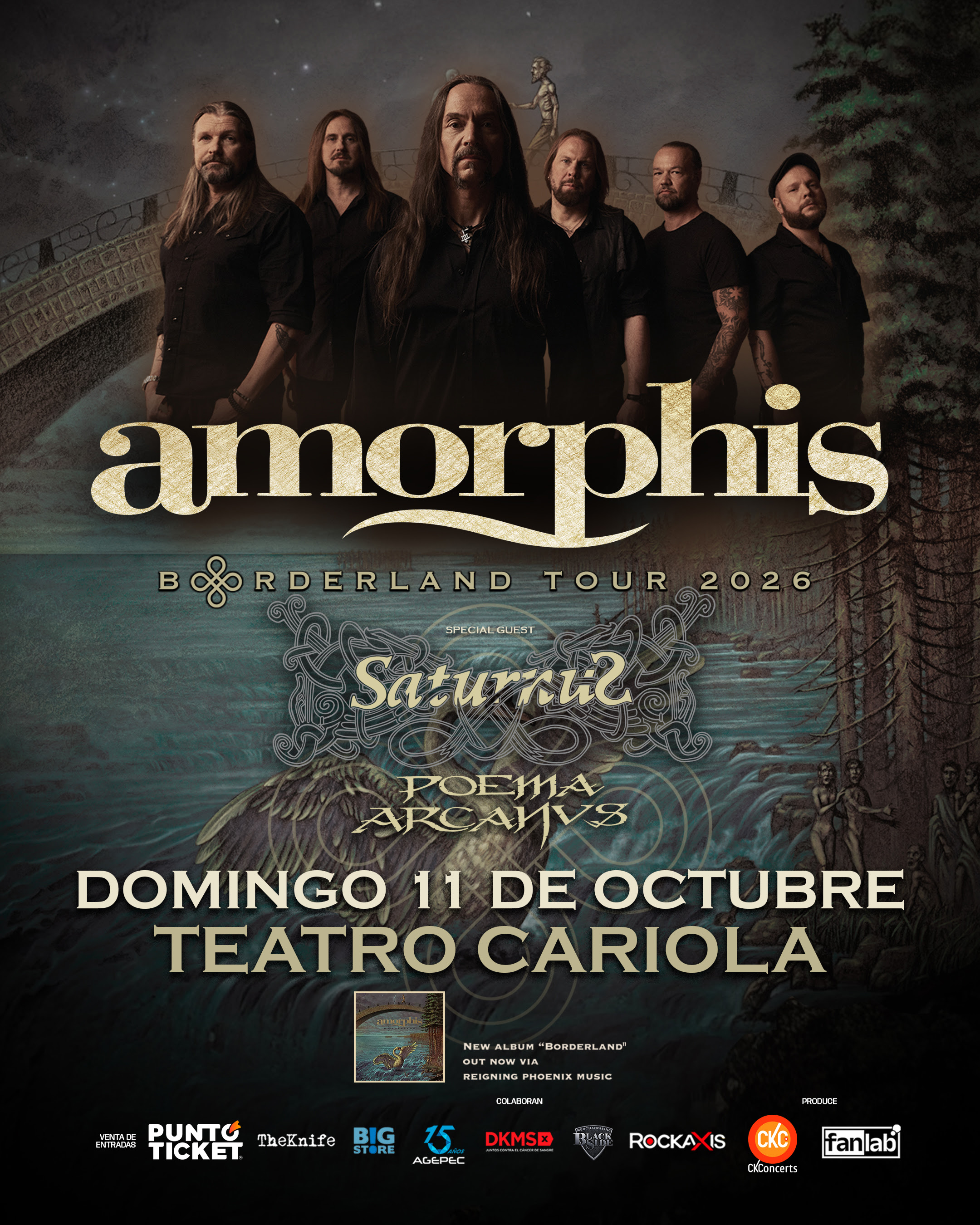 Saturnus y Poema Arcanvs se suman al regreso de Amorphis